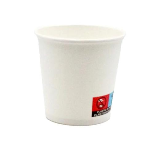 4oz White PE SW Hot Cup Espresso 50pp