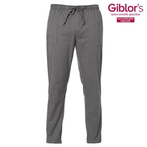Giblors Enrico Grey Pinstripe Trousers