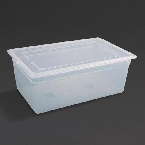 Vogue Polypropylene 1/1GN Pan with Lid 200mm