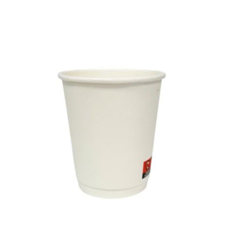 8oz White Matt DW PE Cup - EU (25 per sleeve)