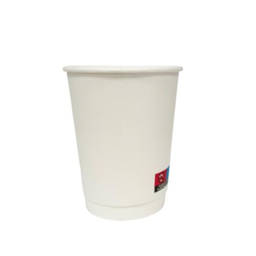 12oz White Matt DW PE Cup - EU (20 x 25pc)