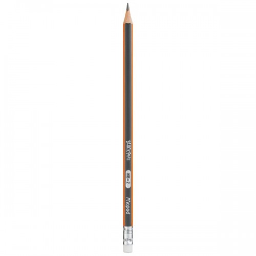 Maped Blackpeps Triangular Rubber Tipped Pencil - Hb