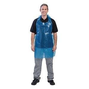 Disposable Polythene Aprons Blue 100pp
