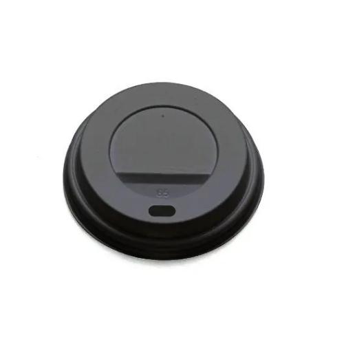 90mm Black Hot Cup Lids Huh a 101216oz 100pp