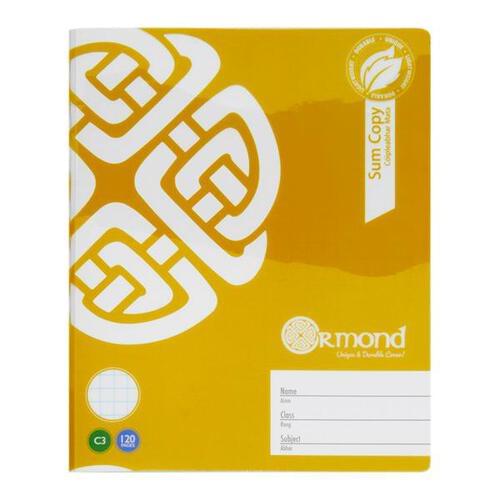 Ormond 120pg C3 Durable Cover Sum Copy Book