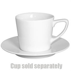 Olympia Low Latte Saucer White 150(Ã˜)mm/ 6". White. For Low Cup CE536 (Box 12)