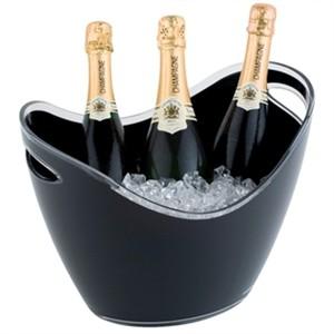 APS Black Acrylic Wine And Champagne Bucket Large