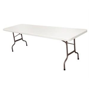Bolero Centre Folding Table 8ft White