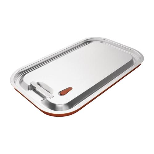 Vogue Stainless Steel and Silicone Sealable Gastronorm Lid 11