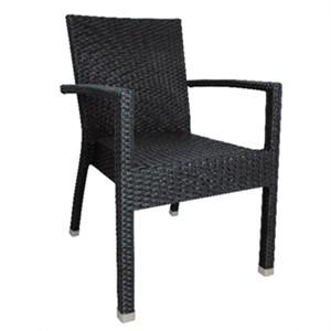Bolero Wicker Armchair Charcoal (4 pack)