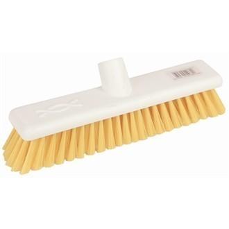 Jantex Hygiene Broom Soft Bristle Yellow 12in
