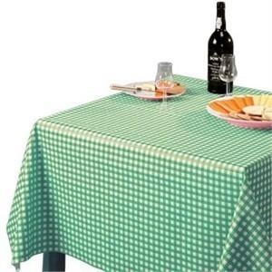 Tablecloth Green Check - 1370x2280mm 54x90
