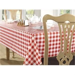 Red Check Tablecloth 1370 x 2280mm. 54 x 90".