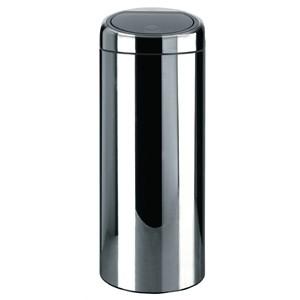 Brabantia Stainless Steel Touch Top Bullet Bin Silver 30Ltr