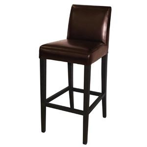 Bolero Faux Leather High Bar Stool with Full Back