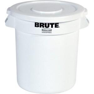 Rubbermaid Round Brute Container White - 121.1Ltr