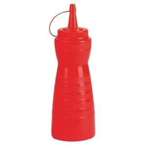 Vogue Red Lidded Sauce Bottle 12oz