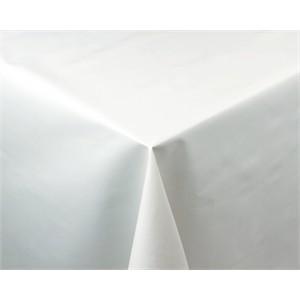 White PVC Table Cloth 1370x 2280mm. 54x 90"