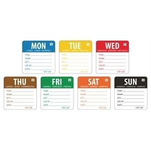 Vogue Dissolvable 2" Labels Week Set