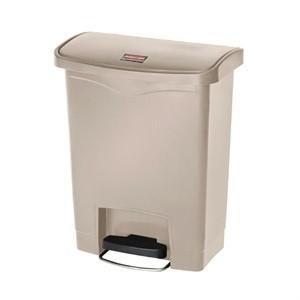 Rubbermaid Slim Step on Front Pedal Beige 30Ltr
