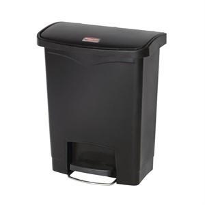 Rubbermaid Slim Step on Front Pedal Black 30Ltr