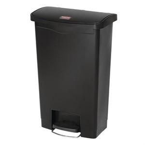 Rubbermaid Slim Step on Front Pedal Black 50Ltr