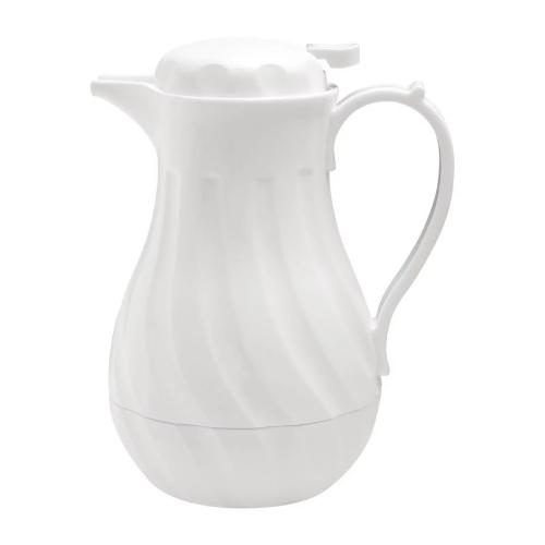 Olympia Insulated Swirl Jug White 2L