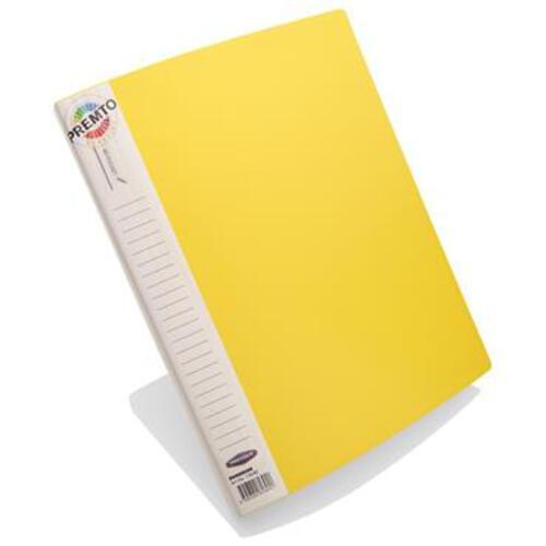 Premto A4 40 Pocket Display Book - Sunshine Yellow