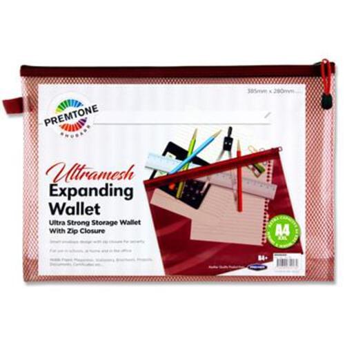 Premtone B4+ Ultramesh Expanding Wallet - Rhubarb