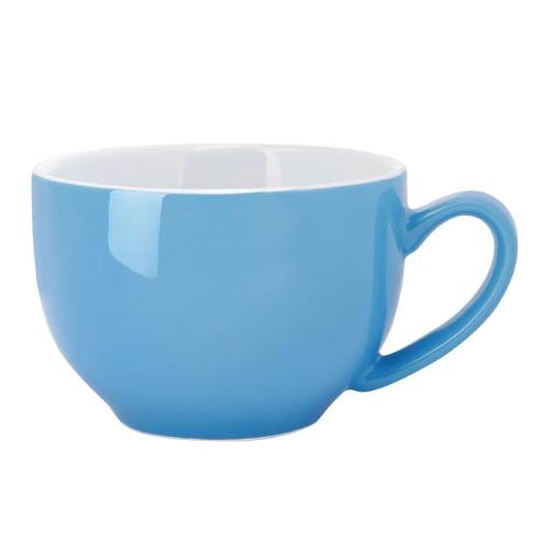 Olympia Cafe Cappuccino Cup Blue 340ml 12oz Box 12