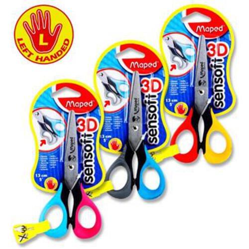 Maped Sensoft 13Cm/5 Inch Scissors Carded - Left Handed