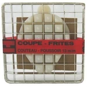 Kit Blade & Pusher 13mm x 13mm for Tellier Potato Chipper