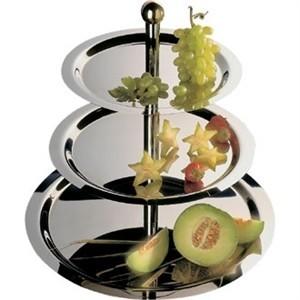 3 Tier Stainless Steel Service Display Tray