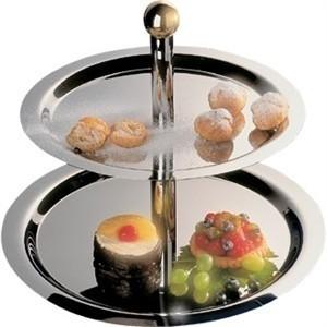 2 Tier Stainless Steel Service Display Tray