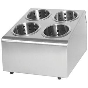 Olympia Cutlery Basket Holder 4 Hole with 4 Metal Inserts