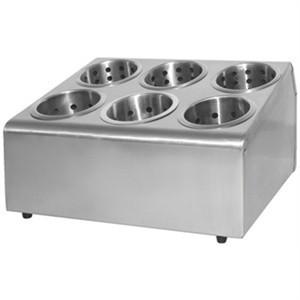 Olympia Cutlery Basket Holder 6 Hole with 6 Metal Inserts