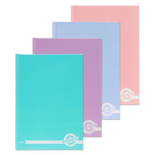 Premto Pastel A5 160pg Hardcover Notebook 4 Asst.