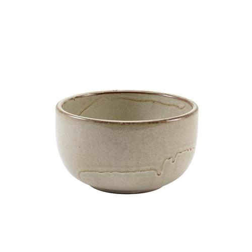 Terra Porcelain Smoke Grey Round Bowl 12.5cm