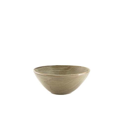 Terra Porcelain Smoke Grey Organic Bowl 16.5cm
