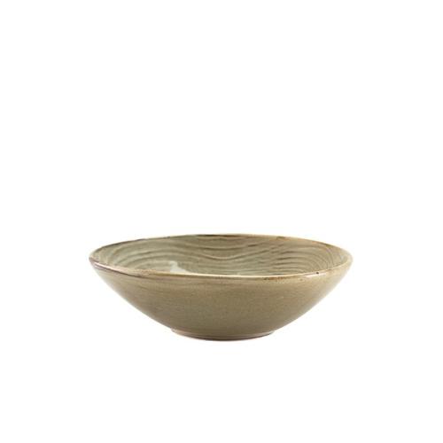 Terra Porcelain Smoke Grey Organic Bowl 22cm