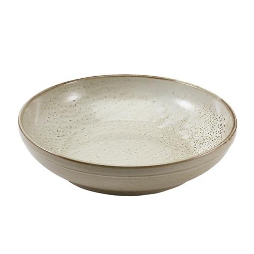 Terra Porcelain Smoke Grey Coupe Bowl 27.5cm
