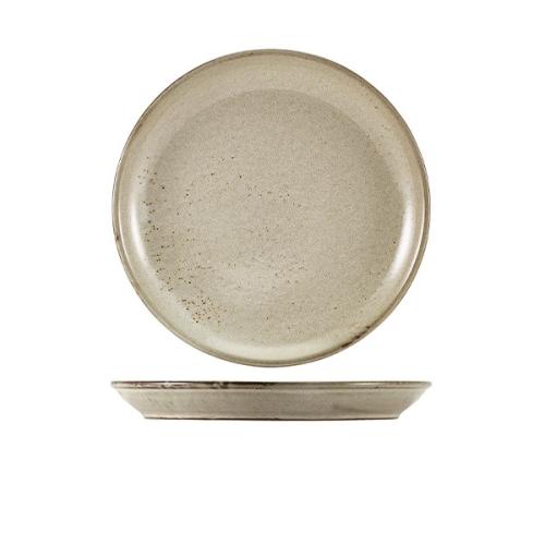 Terra Porcelain Smoke Grey Coupe Plate 24cm