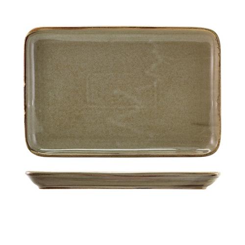 Terra Porcelain Smoke Grey Rectangular Platter 30 x 20cm