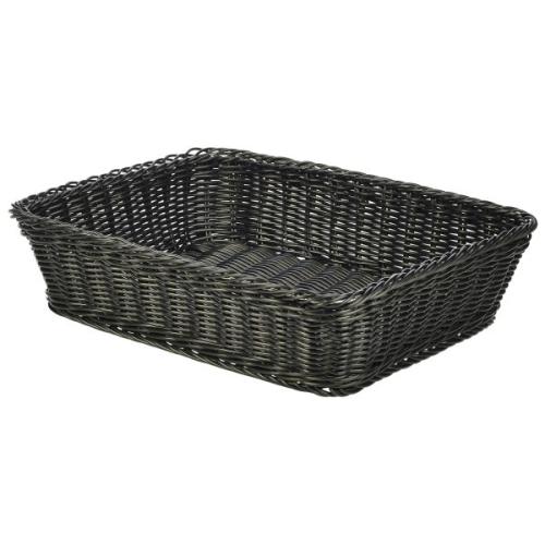Polywicker Display Basket Black 36.5 x 29 x 9cm
