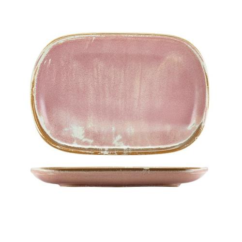 Terra Porcelain Rose Rectangular Plate 24 x 16.5cm