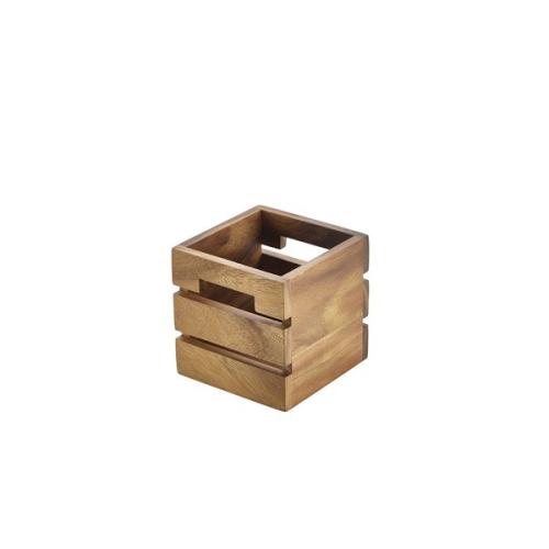 Genware Acacia Wood Box/Riser 12cm