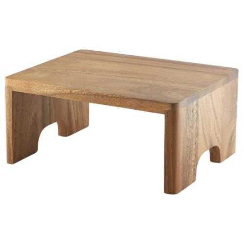 Genware Acacia Wood Buffet Riser GN 1/2 15cm (H)