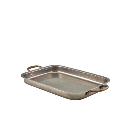 GenWare Vintage Steel Deep Tray 33 x 23.5cm