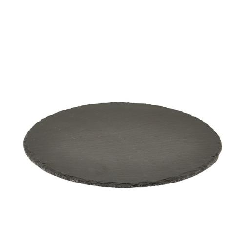 Genware Natural Edge Slate Platter 30cm Round