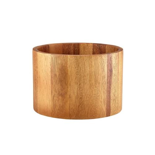 GenWare Acacia Wood Straight Sided Bowl 22.5 x 15cm